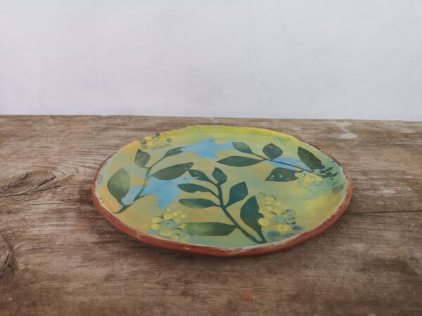 Hand painted ceramic decorative plate with birds motive - Image 4