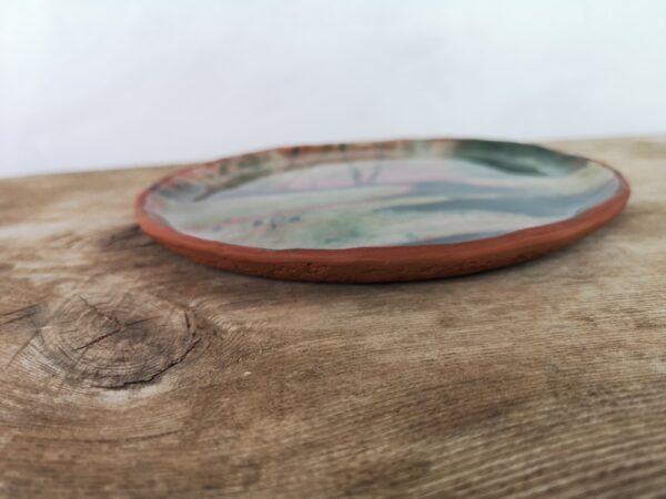 Hand painted unique ceramic decorative plate - Image 4
